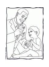 Doctor Coloring Examines Kid Previous sketch template
