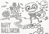 Coloring Halloween Pages Teens Scary Popular sketch template