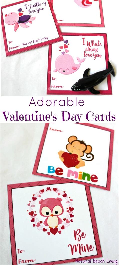 adorable preschool valentines day cards  printables natural