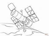 Hubble Telescope Space Coloring Pages Drawing Colouring Clipart Printable Satellite Telescopio Para Colorear Print Mildred Color Spaceships Template Getdrawings Sketch sketch template