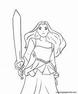 Sword sketch template