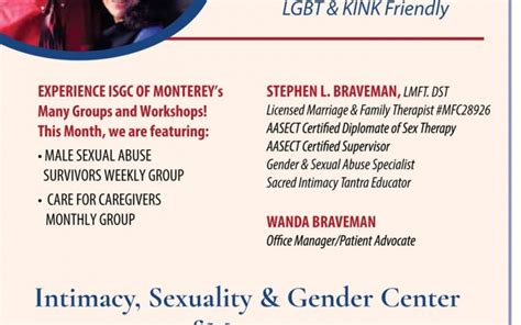 Groups And Workshops At The Intimacy Sexuality And Gender