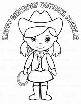 Cowgirl Coloring Pages Cowboy Easy Kids Drawing Cowgirls Birthday Color Name Getcolorings Printable Print Detailed Getdrawings Choose Board sketch template