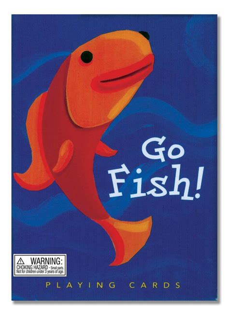 fish playing cards fishing cards card games  kids cards