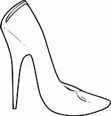Clipart Heel High Clip Heels Cinderella Shoe Shoes Vector Fashion Women Coloring Cliparts Open Pages Womens Tennis Clipartbest Library Tall sketch template
