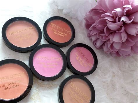 makeup revolution matte blush collection review  swatches mammaful zo beauty life