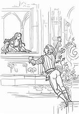 Romeo Juliet Balcony Ausmalbild sketch template