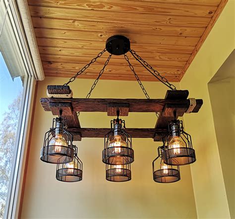 rustic light fixture hanging light rustic lighting industrial pendant light wood
