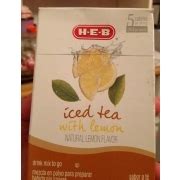 iced tea  lemon calories nutrition analysis  fooducate