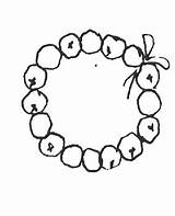 Beads Coloring sketch template
