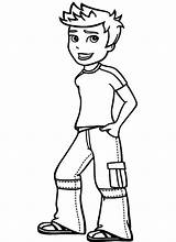 Boy Girl Kids Drawing Coloring Color Pages Clipartmag sketch template