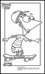 Phineas Coloring Pages Ferb Flynn Dimension 2nd Jeremy Template sketch template