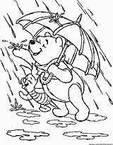 Coloring Rain Pages Spring Pooh Kids Colouring Disney Comments Monsoon Coloringhome sketch template