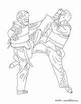 Taekwondo Coloring Pages Kids Karate Hellokids Sport Combat Martial Arts Colouring Sports Printable Choose Drawings Adult Kick sketch template