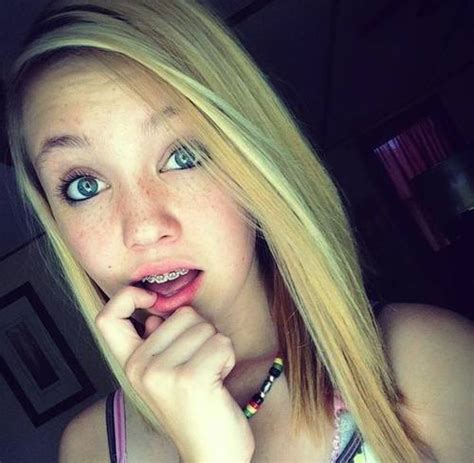 blonde teen with braces discovered by girls with braces