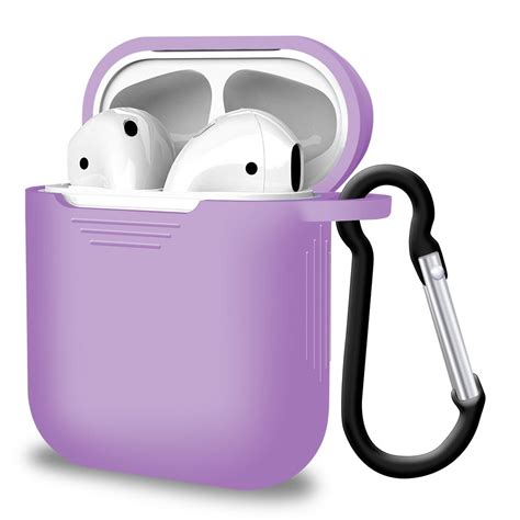 silicone slight purple airpod case cover isoul