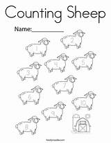 Coloring Sheep Counting Preschool Activity Favorites Login Add Print sketch template