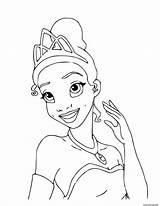 Princesse Tiana Grenouille Americaine Afro sketch template