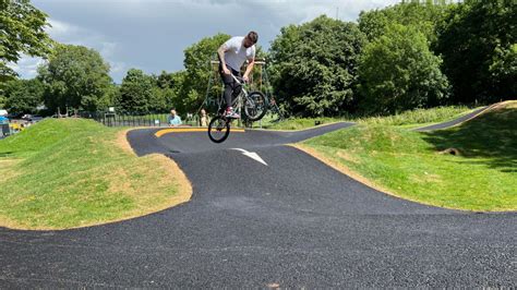 pump track requested  villages young people opens  wychbold recreational park