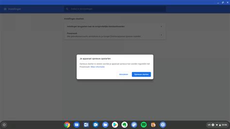 chromebook resetten  een paar minuten gepiept