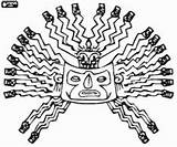 Inca Inti Incas Raymi Dios Imperio Máscara Incaico Dioses Skateboard Deck Ensino Masker Religioso Colorea Aztecas Representando Inka Simbolo Ecuador sketch template