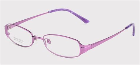 Titanium Womens Eyeglass Frames Purple Or Pink Color Lady