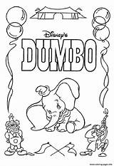 Dumbo Coloring Printable Disney Pages Cartoon 10ae Print Color Book sketch template