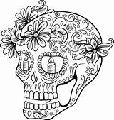 Mandalas Skulls Calaveras Mexicanas Calavera Printables Malvorlagen Mortel Kollektion Mexicana sketch template
