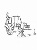 Construction Coloring Pages Vehicles Tools Printable Excavator Vehicle Color Mini Print Getcolorings Visit sketch template