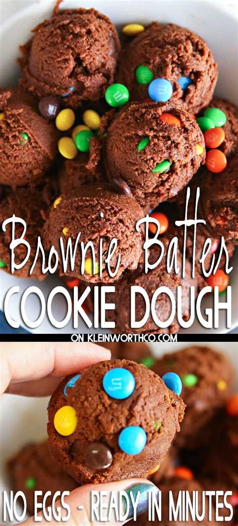 brownie batter cookie dough   easy  minute dessert recipe   love