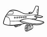 Airliner Coloring Coloringcrew sketch template
