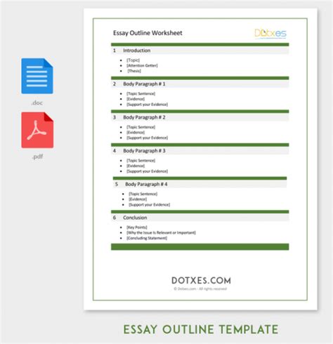 essay outline templates  samples examples  formats