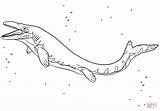 Coloring Mosasaurus Jurassic Pages Printable Drawing Dot sketch template