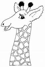 Giraffe Coloring Pages Cute Animal Choose Board Printable Sheets sketch template