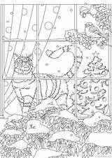 Falling Favoreads Snow Cats Coloring Dogs Pages Club Adult Reserved Rights sketch template