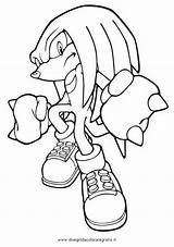 Sonic Coloring Pages Colors Clipart Library Knuckles sketch template