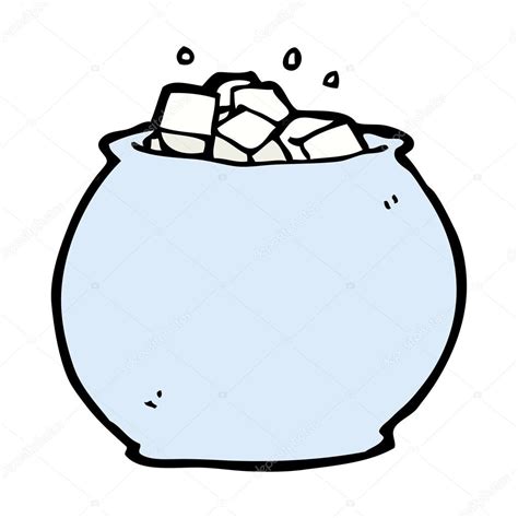 cartoon bowl  sugar stock vector image  clineartestpilot
