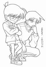 Conan Coloring Detective Pages Shinichi Colorare Designlooter Da 1371 07kb Drawings Template sketch template