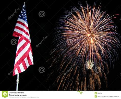 flag  fireworks stock photo image  july patriotic