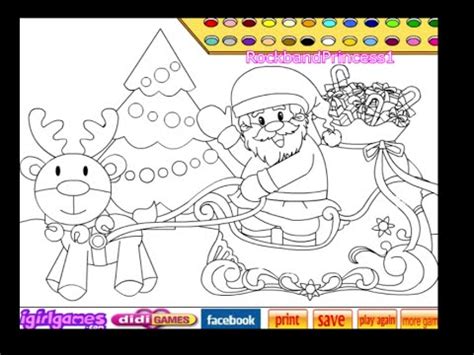 christmas coloring games youtube