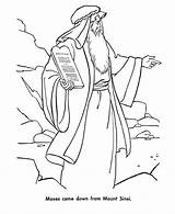 Coloring Commandments Moses Honkingdonkey sketch template