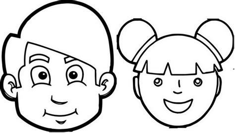 kids face coloring pages  learn   facial features