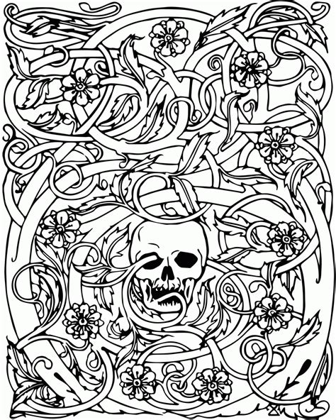 halloween adult coloring pages   halloween adult