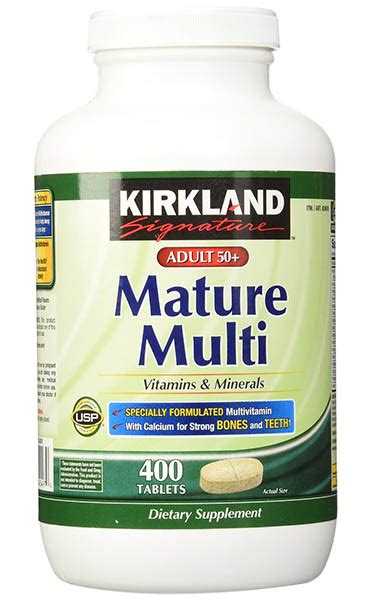 kirkland signature mature multi adult  vitamins supplement review