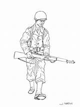 War Drawing Soldier Drawings Military Jeff Martin Portfolio Ii Paintingvalley Stuff sketch template