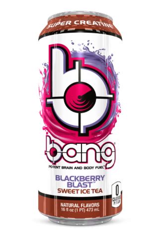 Bang Blackberry Blast Sweet Energy Tea 16 Fl Oz Fry’s Food Stores