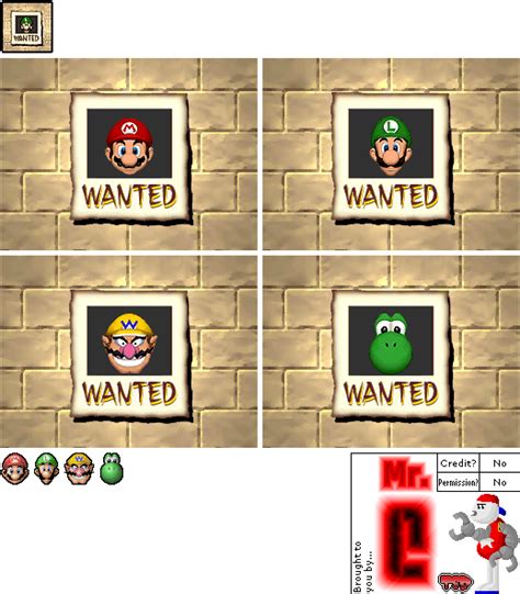Ds New Super Mario Bros Wanted The Spriters Resource