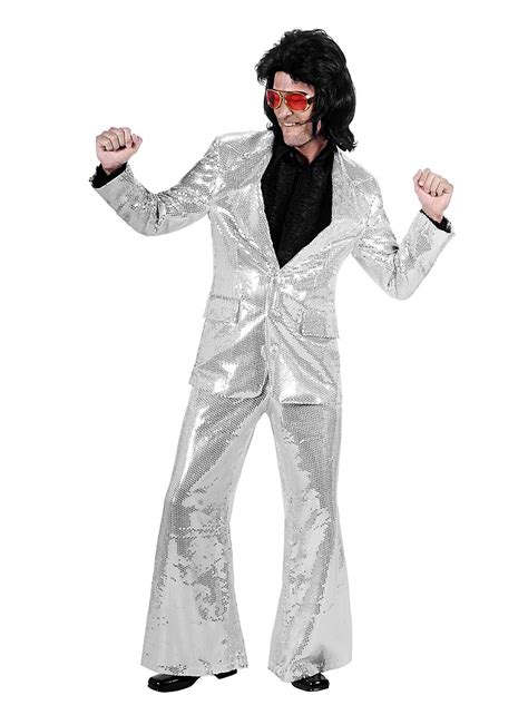 crooner sequined suit silver costume maskworldcom