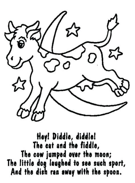 nursery rhymes coloring pages  preschoolers coloring pages