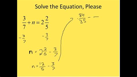 solving fraction equations simplifying math youtube